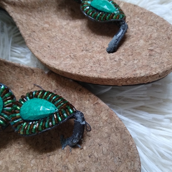 Kenneth Cole corkscrew sandals - Picture 3 of 4